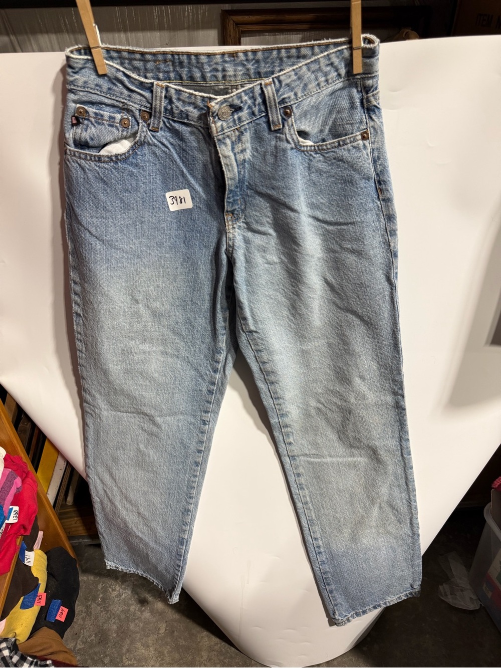 #3981-Polo by Ralph Lauren Light Blue Straight Leg Women’s Jeans